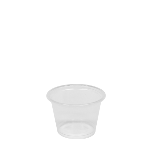 1 oz. Plastic Portion Cups (Clear) - 2500/Case