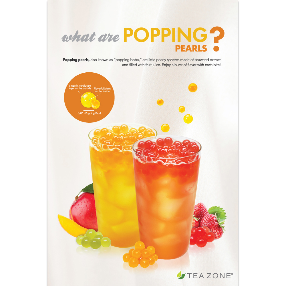 Tea Zone What Are Popping Pearls Poster Mission Total Supply